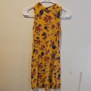 Art Class Yellow Floral Midi Dress